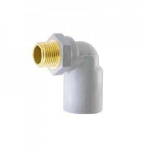 Co 90 độ ren ngoài thau HOA SEN (hệ inch) 27 D