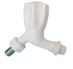 Vòi nhựa núm vặn nối ống mềm đồng MH - DN 15