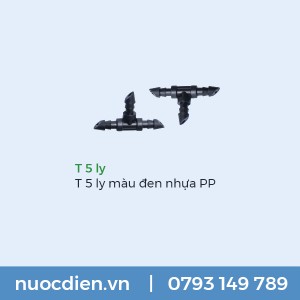 T 5 ly màu đen nhựa PP