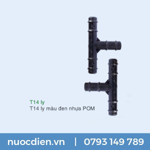 T 14 ly màu đen nhựa POM