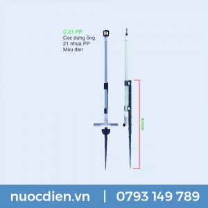 Cọc dựng ống 21 nhựa PP  (màu đen)