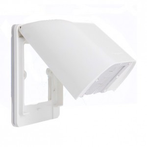 Mặt che mưa chuẩn BS dùng cho ổ cắm,
có nắp che mưa IP43 WBC8991W