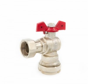 Van góc đồng liên hợp MIHA mạ niken - DN 15