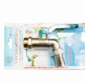 Vòi vườn đồng MIHA tay nhôm bao phim - DN 15