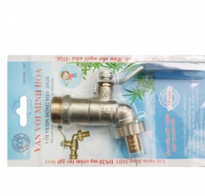 Vòi vườn đồng MBV mạ tay nhôm bao phim - DN 20